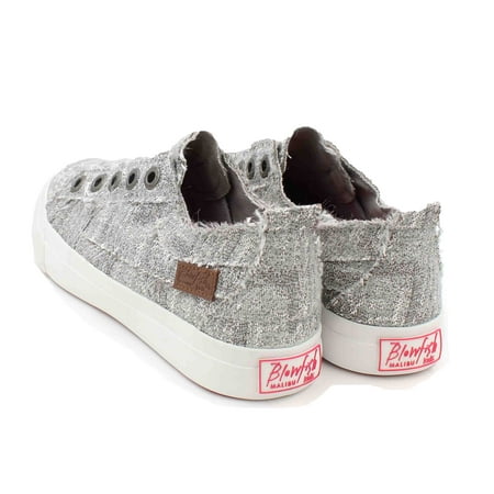 blowfish slip sneaker play weave glam silver