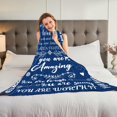 thumbnail image 3 of Gifts for Wife, to My Wife Blanket from Husband, Wife Birthday Gift Ideas, Wedding for Her, Wife Gifts from Husband, Christmas Romantic Gifts Throw Blanket 50''x60'', 3 of 5