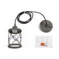 thumbnail image 6 of LNC 1-Light Industrial Mini Wire Pendant Light, Metal Cage Shade, Silver Brushed, 6 of 6
