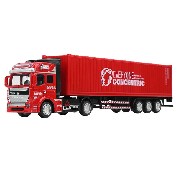 Excrete Odds Assumption Domqga 1: 48 Alloy Container Truck Model Toy Highly Simulation Children Car  Toys Vehicle,Car Toys Vehicle,Container Truck Model Toy - Walmart.com