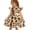 White, variant on Halloween Toddler Girls Dress Pumpkin Ghost Print Dresses Flutter Sleeve 2-8Y