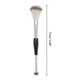 thumbnail image 2 of Unique Bargains 1 Pc Portable Two-in-one Dual Head Makeup Brush for Bathroom Black Brown Silver Plastic Handle Nylon Hair, 2 of 5