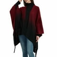 thumbnail image 2 of Idoravan Cardigans for Women Spring Women's Fashion Shawl Comfortable Belt Loose Tops Gradient Blouse Knitted Sweater, 2 of 7