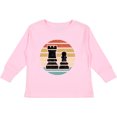 thumbnail image 3 of Inktastic Chess Player Retro Sunset Boys or Girls Long Sleeve Toddler T-Shirt, 3 of 5