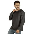 thumbnail image 3 of Inkmeso Men's Cotton Long Sleeve T-shirt Basic Crew Neck Shirt, 3 of 7
