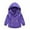 Purple, variant on Kids Jackets Girls 5T To 6T Kids Boys Girls Winter Coat with Pocket Hooded Jacket Toddler Zipper Windproof Outwear Girls Wall Mounted Coat Hooks Cotton Blend Watermelon Red 120