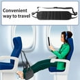 thumbnail image 2 of Hyasfey Airplane Foot Hammock Length Adjustable Wide Platform Base Foot Rest Portable Office Under-Desk Feet Relaxing Hammock Travel Essentials, 2 of 7