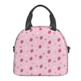 thumbnail image 2 of Goofa Strawberries Pattern Lunch Bag ,Insulated Lunch Box, Small Leakproof Cooler Food Lunch Containers Reusable High Capacity Lunch Tote Bags, 2 of 8