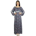 thumbnail image 6 of Bimba Women Long Maxi Dress Boho Gothic Style Long Sleeve Classic Dress Gown, 6 of 9