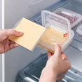 thumbnail image 5 of 1 pieza (transparente)boîte de distribución de queso refrigerador con cubierta boîte de conservación transparente bloque de beurre boîte de réception de fromage oignon, 5 of 5