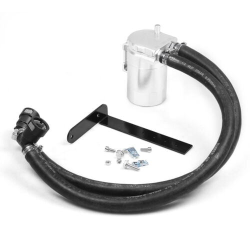 Silver Oil Catch Can Oil Separator for 11-21 Ford F150 5.0L Raptor 3.5L Ecoboost