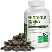 Bronson Rhodiola Rosea 1000 mg - Adaptogenic Herb - Brain, Stress & Mood Support - Non-GMO Gluten-Free Soy-Free, 150 Vegetarian Capsules