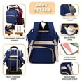 thumbnail image 4 of Mochila Bolsa para Pañales ROSEGIN 35L Impermeable Azul Marino, 4 of 8