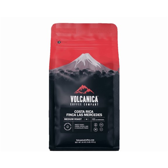 Volcanica Coffee Costa Rica Coffee, Finca Las Mercedes, Washed Process - 3 lbs (3 pack) / Espresso Grind