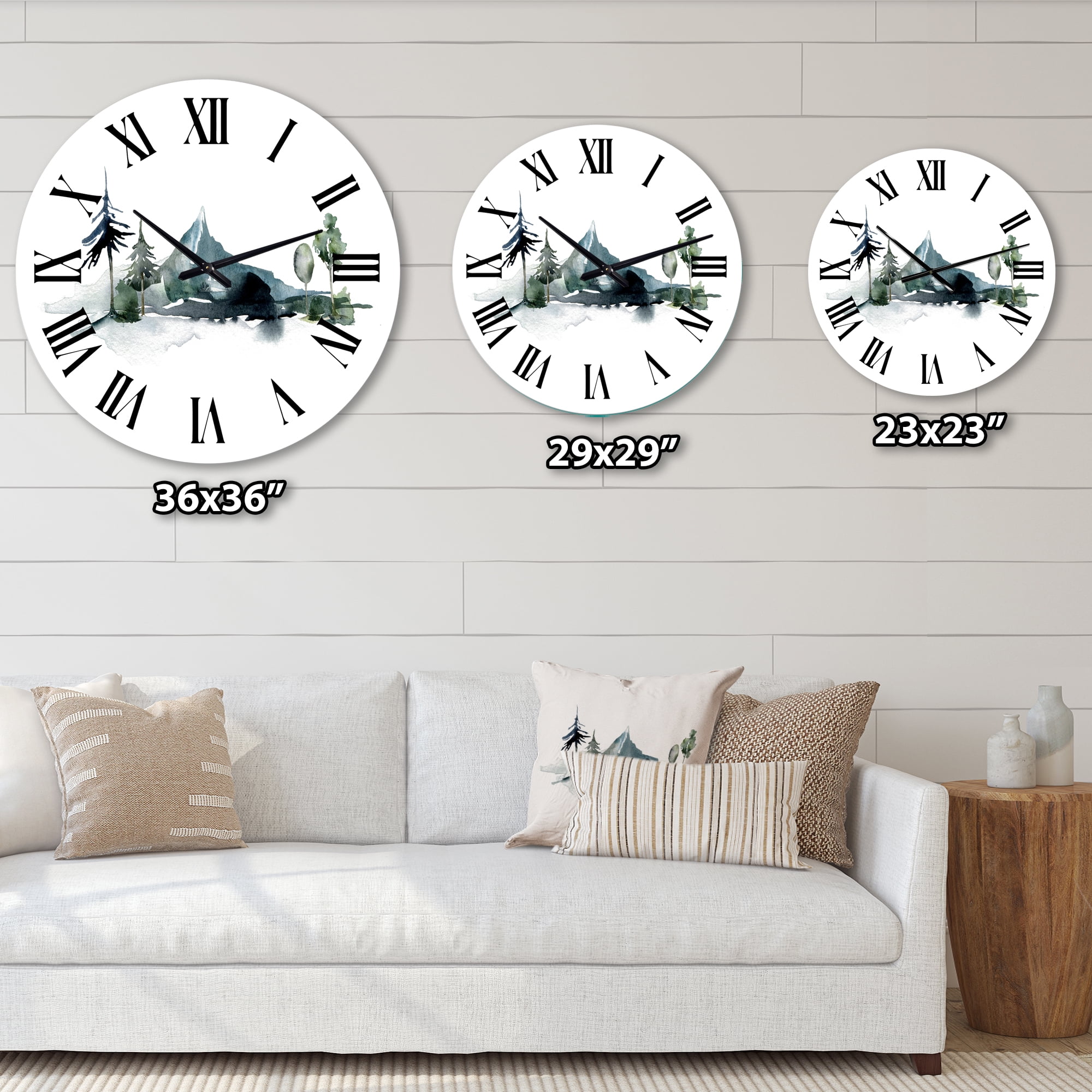 Designart 1 in Quartz Modern/Contemporary Wall Clock