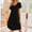 Black, variant on Womens Nightgown Short Sleeves Sleepwear V Neck Nightgowns for Women Petal Sleeves Houses Dress Sleepshirt