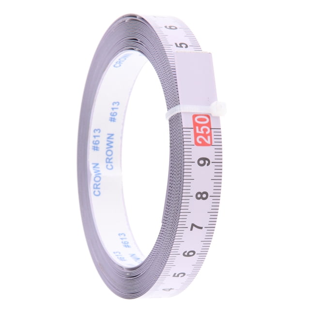GROWTH TANK Miter Saw Track Tape Measure Adhesive Metric Ruler Middle(2.5M-0-2.5M) medio (2.5m-0-2.5m)