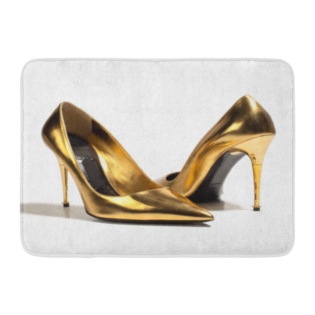 yellow and gold heels