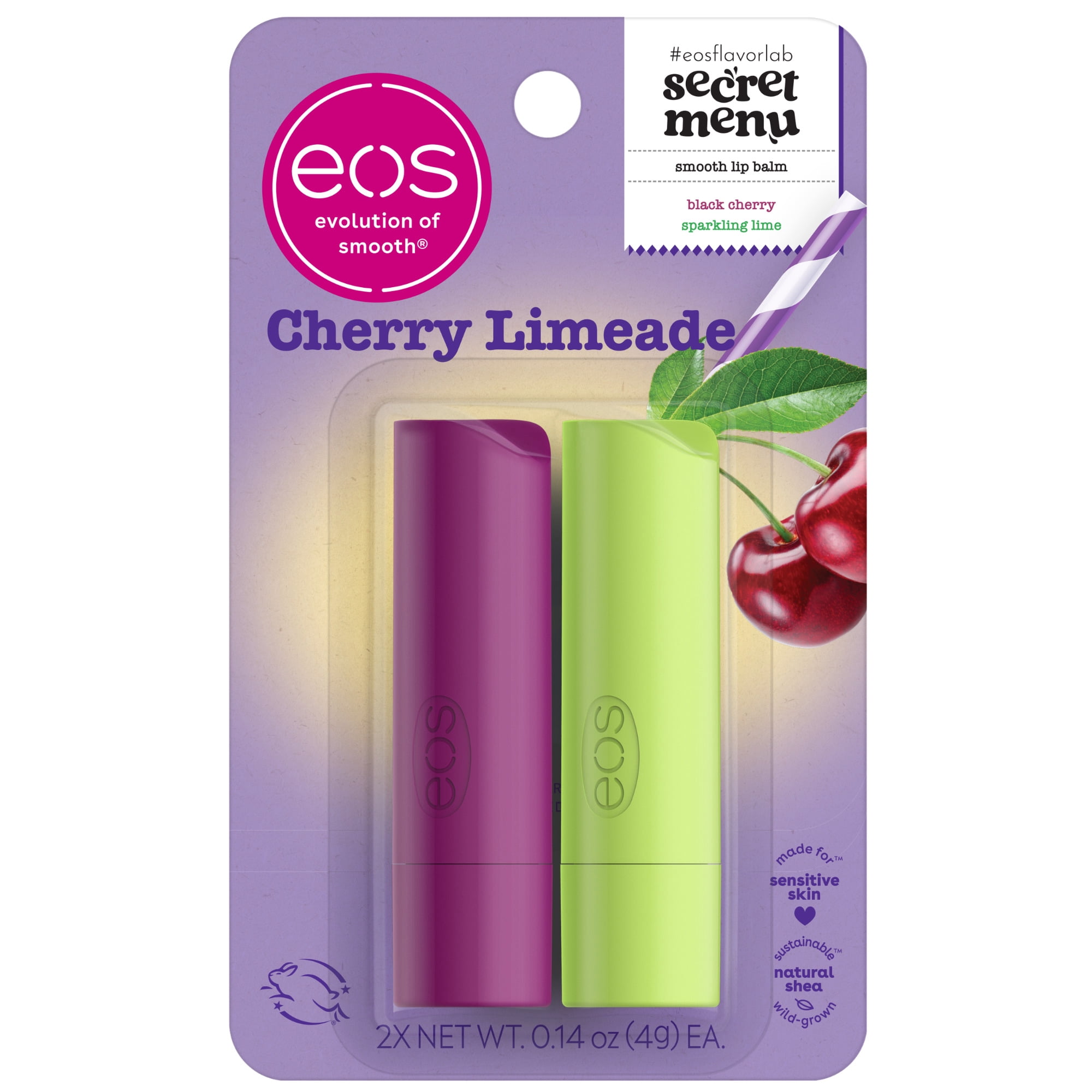 eos Cherry Limeade Lip Balm Stick - 0.28oz/2pk