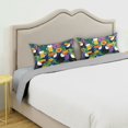 thumbnail image 3 of Yayeee Pillowcase King Size Set of 2 Satin Wrinkle Resistant Envelope Pillow Case, Colorful Toucans Pattern, 3 of 8