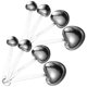 thumbnail image 4 of 2 juegos de cucharas medidoras de acero inoxidable, cucharas medidoras con forma de corazón, tazas medidoras con forma de corazón, 4 of 6