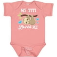 thumbnail image 3 of Inktastic My Titi Loves Me with Sloth and Hearts Boys or Girls Baby Bodysuit, 3 of 5