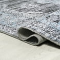 thumbnail image 4 of JONATHAN Y WASHABLE 4 x 6 Area Rug, Bausch Bohemian Distressed Chenille - Dark Gray/Blue, WSH201D-4, 4 of 8