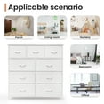 thumbnail image 6 of Pellebant White 9 Drawers Home Extra Wide Closet Dresser Storage Tower, 6 of 7