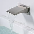 thumbnail image 6 of Sumerain Wall Mount Tub Filler Brushed Nickel with Waterfall Tub Spout and Handheld Shower, High Flow, 6 of 9