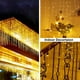 thumbnail image 4 of Guirnalda de calle en la casa Decoraciones navideñas Adornos LED Festoon Icicle Cortina Luz Caída 0.5 / 0.6 / 0.7M Enchufe de la UE Año Nuevo 2024 Para Navidad / Bodas / Hogar / Habitación / Decoració, 4 of 4