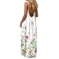 thumbnail image 2 of Ruimatai Women's Casual Floral Print Sleeveless Backless Maxi Dress Lightweight Comfortable Loungewear Home Wear, 2 of 9