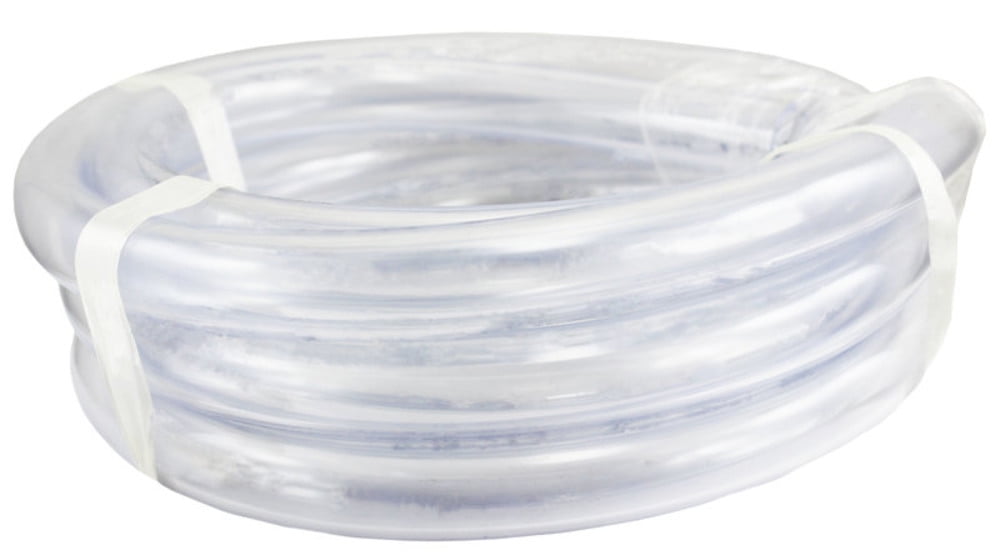 Clear PVC 5/8" ID x 13/16" OD Vinyl Tubing 5' Length Made in USA 