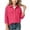 Hot Pink, variant on Hurxie Girls Corduroy Button Down Shirt Long Sleeve Spring Fall | for Layering, Lightweight Shacket-Style Look, Western-Inspired Details, Snap Buttons 6-7 Years