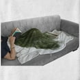 thumbnail image 6 of Willow Tree Soft Flannel Fleece Throw Blanket, Weeping Branches with Joyous Leaves Botanical Theme, Cozy Plush for Indoor and Outdoor Use, 70" x 90", Green Olive Green, by Ambesonne, 6 of 6