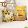 thumbnail image 3 of Home Sweet Home Sunflower Yellow Throw Pillow Covers, 20x20 Inch Summer Seasonal Decorations for Home Set of 4, 3 of 6