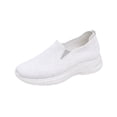 thumbnail image 3 of YOUYEDIAN Sneakers for Women Versatile Mesh Knit Round Toe Casual Soft Comfy Sneakers Fashion Slip On Stretch Walking Shoes, 3 of 5