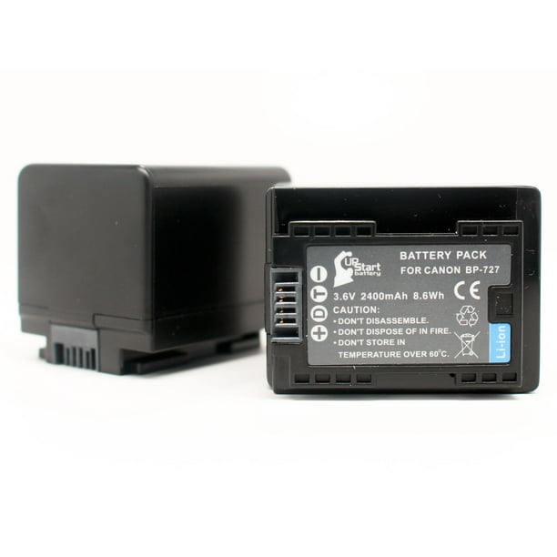2x Pack Upstart Battery Canon Ivis Hf M51 Decoded Battery Replacement For Canon Bp 727 Digital Camera Battery 2400mah 3 6v Lithium Ion Walmart Com Walmart Com