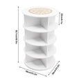 thumbnail image 2 of 4-Tier Rotating Shoe Rack, Free Standing Shoe Rack, Shoe Organizer, 2 of 10