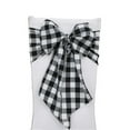 thumbnail image 3 of LA Linen TCcheck8x108-Pk10-RoyalK50 Gingham Checkered Chair Bows, White & Royal Blue - 8 x 108 in. - Pack of 10, 3 of 7