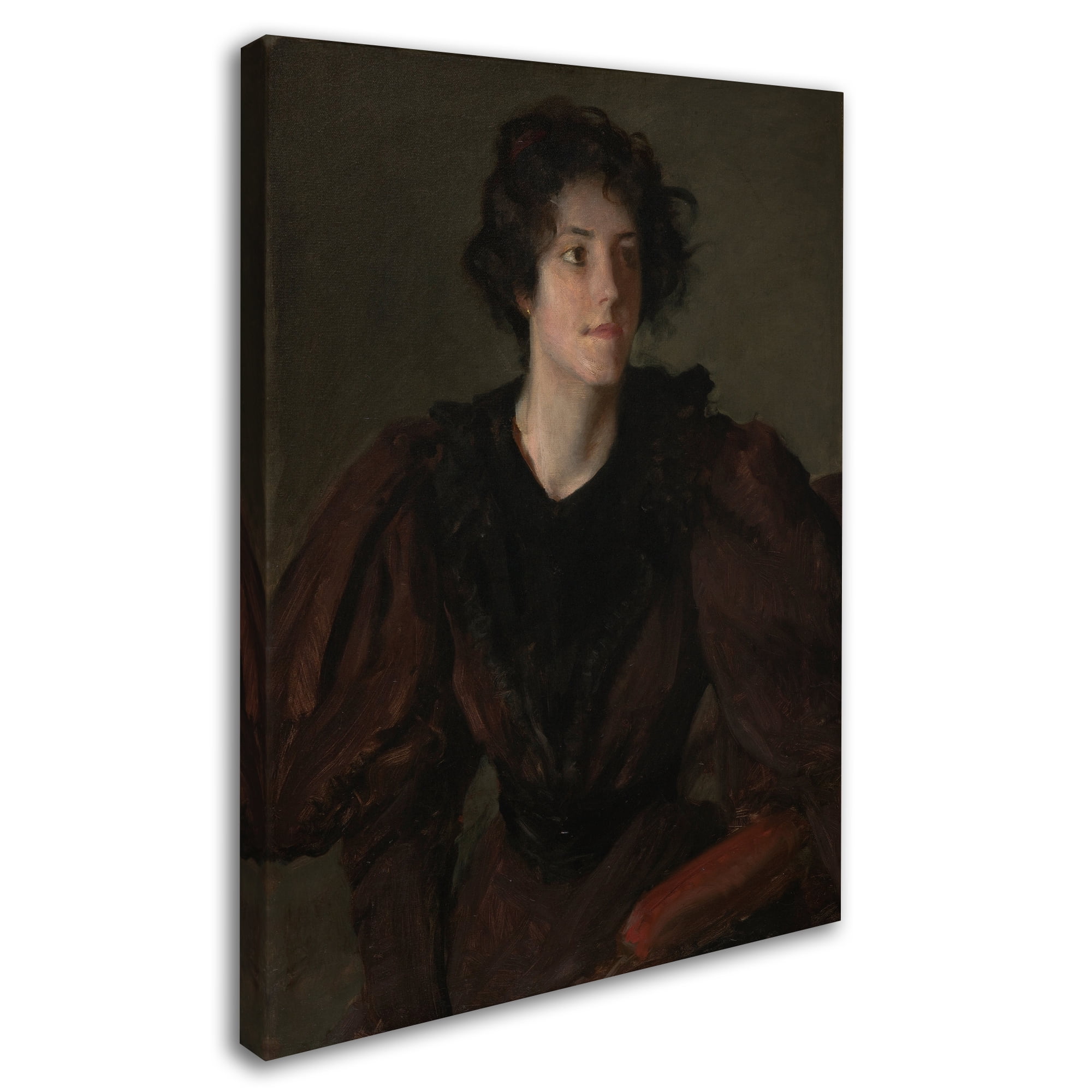Trademark Fine Art 'Study Of A Young Woman' Canvas Art by William Merritt Chase