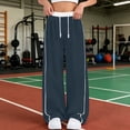 thumbnail image 2 of BOOMNY Girls Baggy Sweatpants Wide Leg Pants for Girl Trendy Patchwork Color Elastic Waist Athletic Jogger Pant With Pocket, 2 of 5