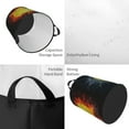 thumbnail image 2 of Balery Tennis Ball In Fire And Water Cesta de ropa redonda con asas, impermeable, independiente, para ropa, juguetes, dormitorio y familia-Small, 2 of 6