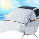 thumbnail image 1 of Parasol para coche 230x120 de doble cara de espuma gris, protector solar y bloqueador de nieve, delantero, para coche, abrigo, para coches., 1 of 9