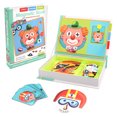 thumbnail image 1 of Divertido libro magnético inteligente para niños, rompecabezas de dibujos animados 3D, juego de entrenamiento cerebral, juguetes educativos para niños, regalo, juguete de Navidad, 1 of 5