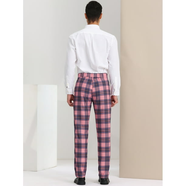 Pantalones de vestir informales para hombre Lars Amadeus a cuadros