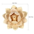 thumbnail image 2 of MLINS Wooden Lotus Decor for Home Decoration Yellow Color Long Lasting Desktop Adornment, 2 of 8
