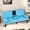 Blue, variant on 67"Modern Futon Sofa Bed,Convertible 3 in 1 Sleeper Bed Couches with Adjustable Backrest,Cup Holders,Comfy PU Leather Recliner Sofa Loveseat with Chrome Legs for Small Home Living Room (Blue)