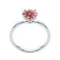 thumbnail image 4 of Women's 1.20 Ctw Pink Round Moissanite Solitaire Ring in 10K White, Rose, and Yellow Gold, 4 of 7