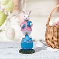 thumbnail image 1 of Fwttom Easter Cute Bunny and Egg Decorations - Spring Holiday Rabbits Figurines with Colorful Eggs Set, 1 of 6