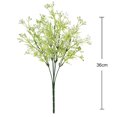 thumbnail image 3 of Coofit 5 Branches Artificial Flower Decorative Plastic Plant Fake Greenery Plant, 3 of 10